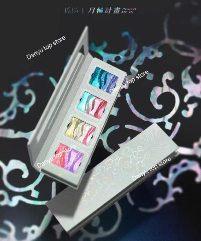 4 Warna Pembayang Mata Chameleon Shimmer Glitter Matte Eye Shadow Palet Makeup Mata Tahan Lama