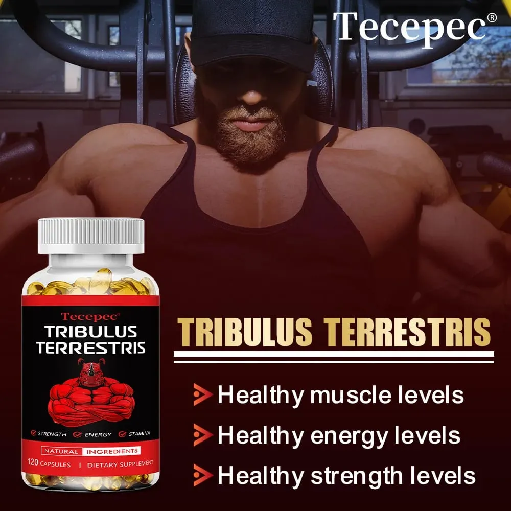 Tribulus Terrestris Extract Capsules - with Maca Ashwagandha - Energy Endurance & Natural Energy Non-GMO — image 3