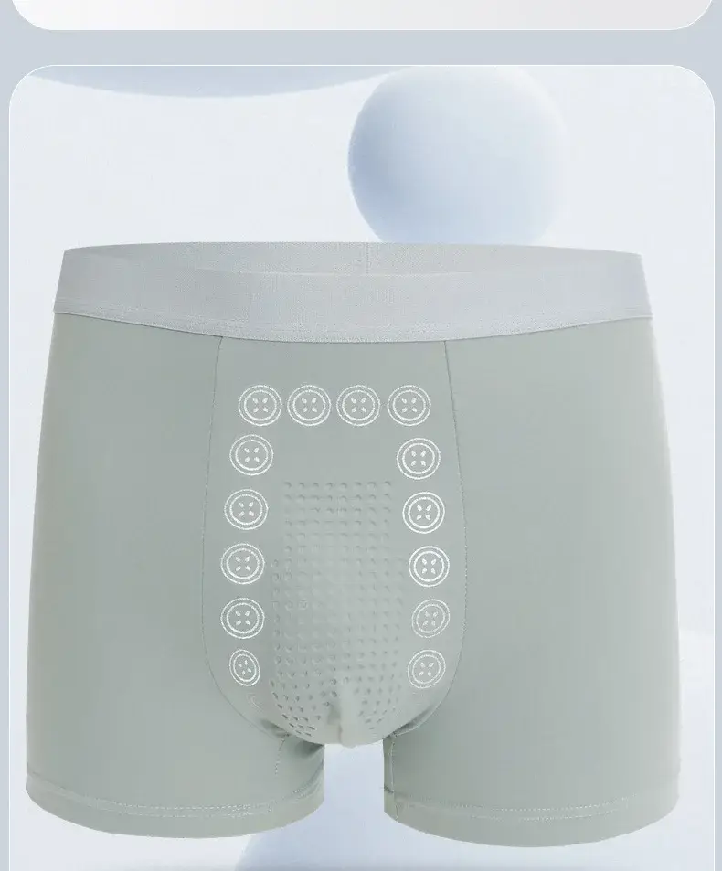 Pantaloni da massaggio boxer autunno inverno da uomo comodi e traspiranti energetici con pantaloni a quattro angoli ad angolo piatto a vita media — image 7