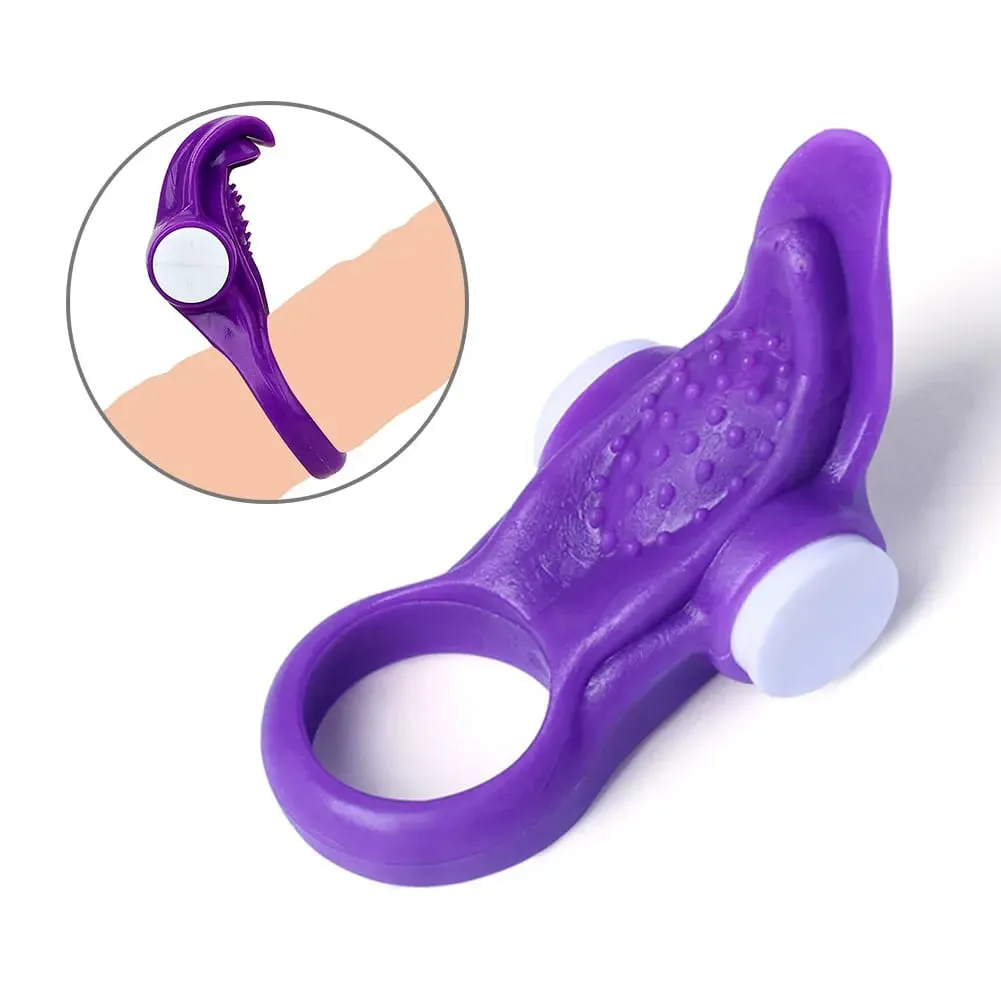 Anello vibrante per pene stimolatore clitorideo orgasmo blocco anelli per cazzi vibratore per uomo ritardare l'eiaculazione giocattoli erotici per coppie — image 2