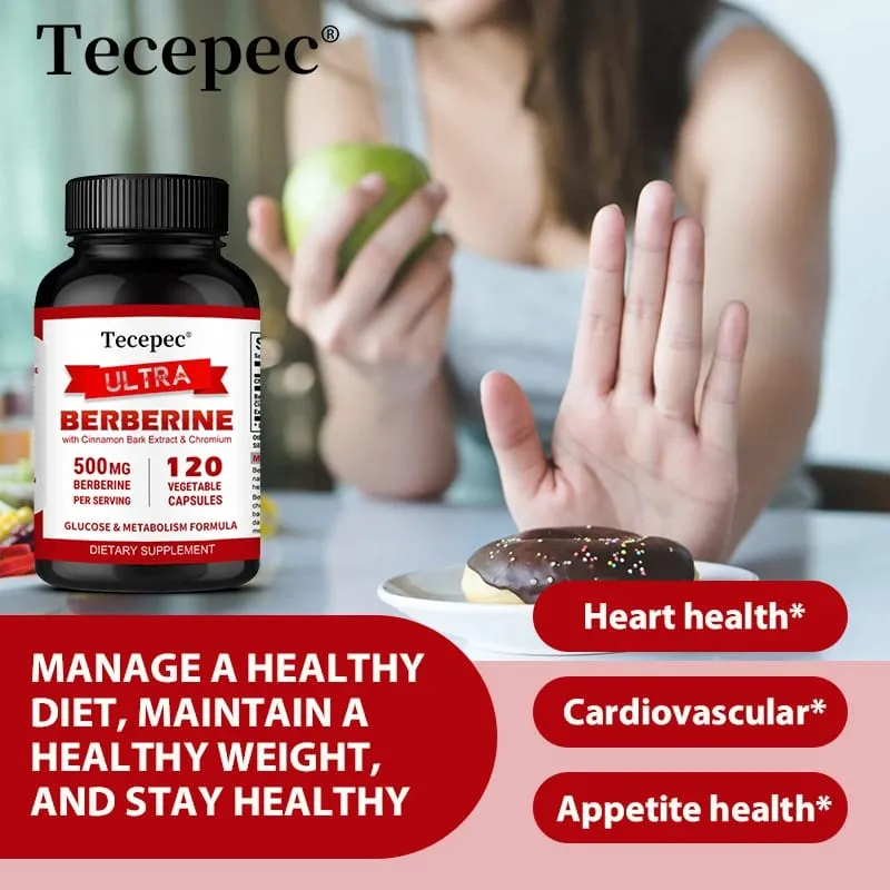 Kapsul Berberine HCl 500mg dengan Ceylon Cinnamon Menyokong Metabolisme Kolesterol GI Kardiovaskular & Kesejahteraan Imun Harian — image 5