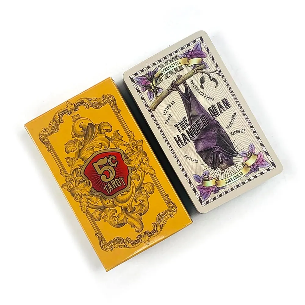 5-Cent-Tarotkarten 78-teiliges Vintage-Retro-Tarot-Deck-Wahrsagungs-Borad-Spielkartenspiel für Tarot-Leseanfänger — image 1