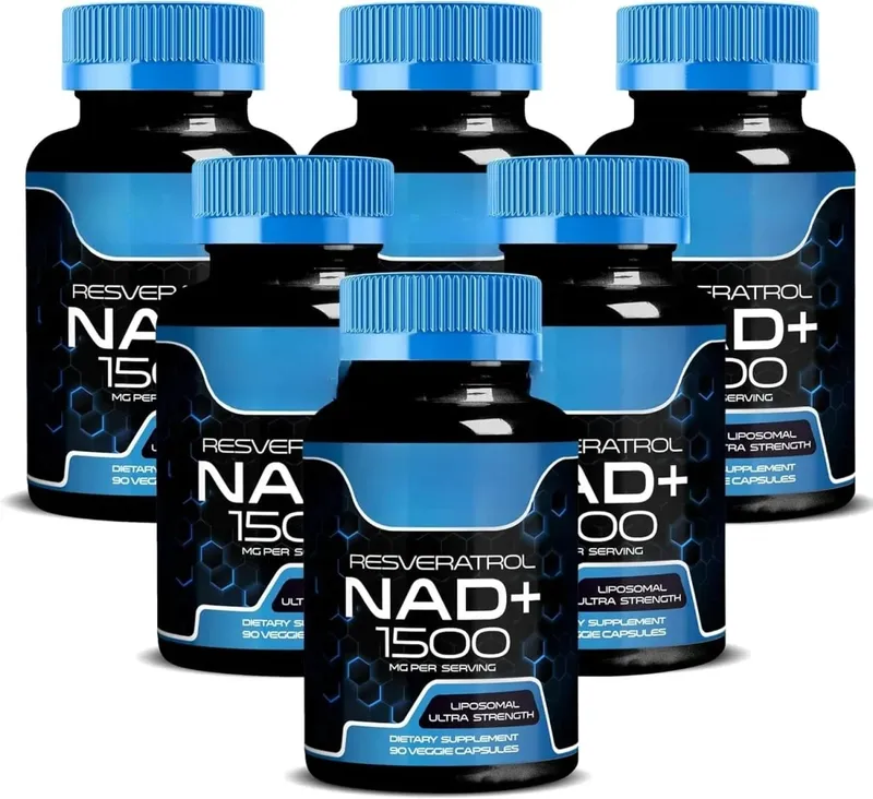 NAD + แคปซูลพร้อม Resveratrol สมุนไพรต้านอนุมูลอิสระอาหารเสริมสนับสนุน Cellular Health Energy & Anti Aging สำหรับผู้หญิงผู้ชาย 90 ชิ้น — image 10