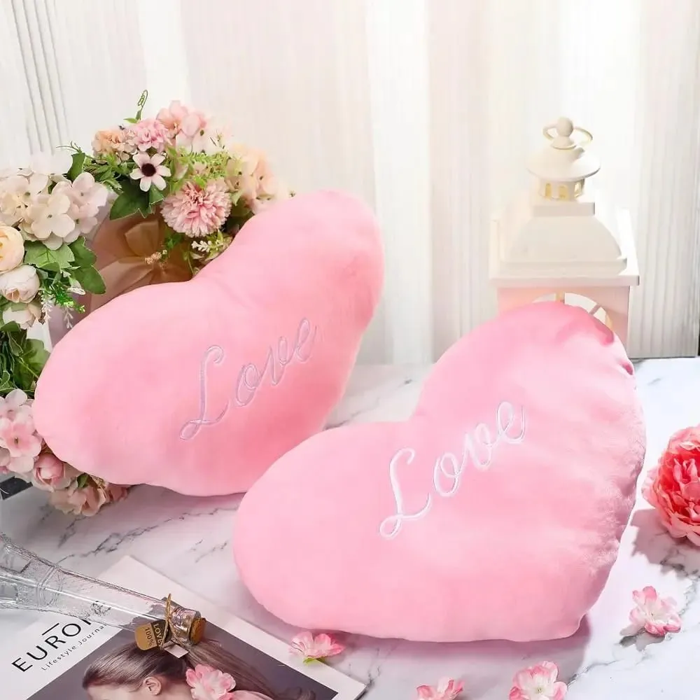 Hot Heart Shape หมอนตุ๊กตาหัวใจสีชมพูของขวัญวาเลนไทน์หมอนนุ่มสีแดงตุ๊กตาหมอนหน้าแรกตกแต่ง — image 6