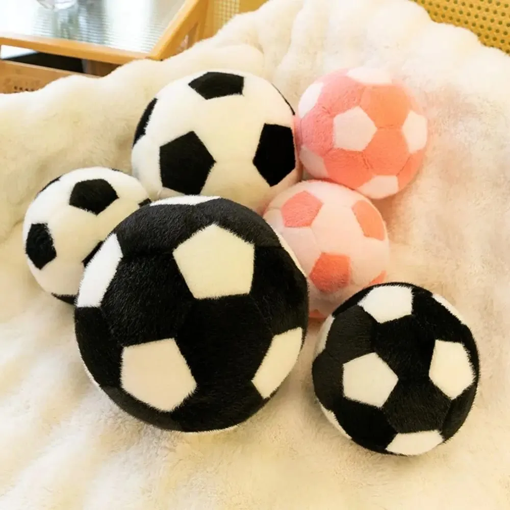 Mascot Ball Ball Shape Soccer Ball Throw Pillow Stuffed Soft Football Throw Pillow 13/20cm Ins Football Friends Birthday Gifts