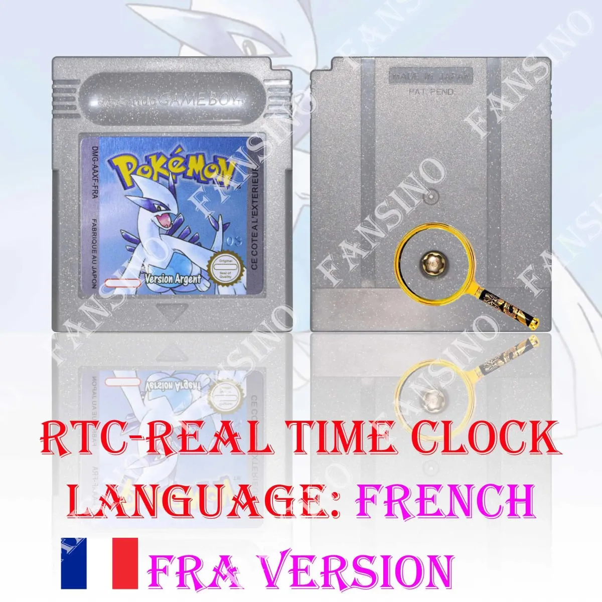 GB/GBC Echtzeituhr Pokemon Crystal/Gold/Silver Version Videospielkassette mit Batterie USA/NOE/FRA/ESP/ITA Version — image 14