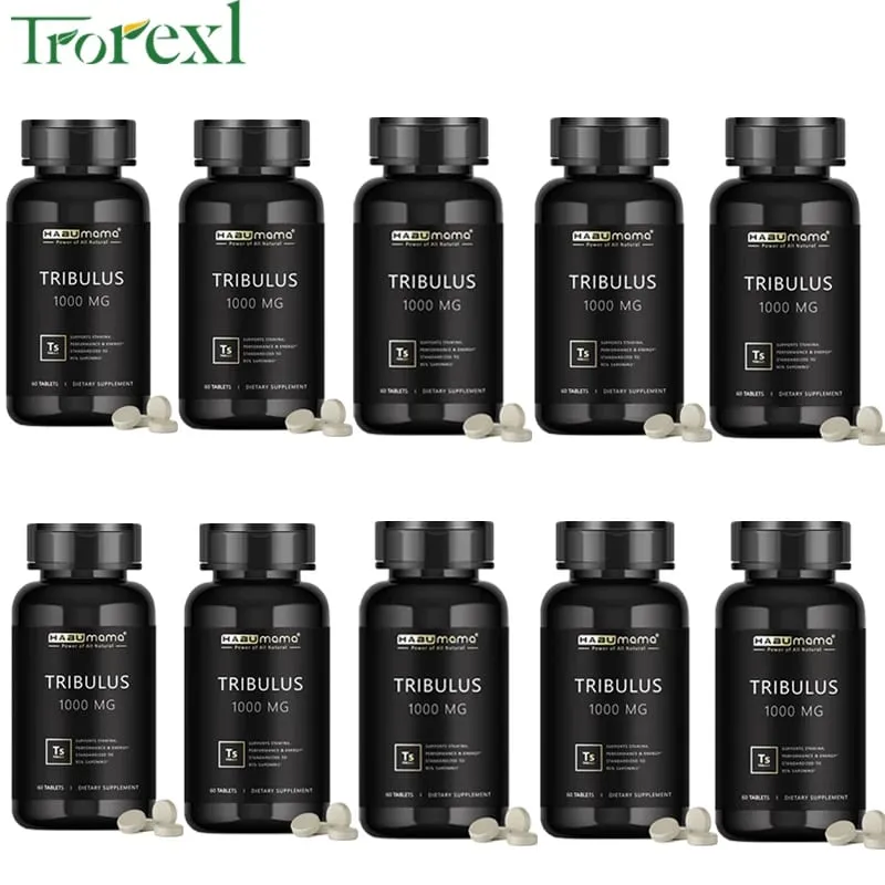 High Purity Tribulus Terrestris Pills Male Enhancing Supplement Boosts Energy Stamina & Fast Acting 60 tablets