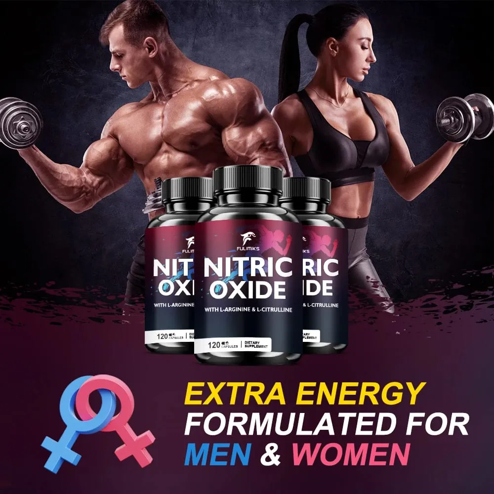 Napakahusay na Nitric Oxide Supplement - Premium Muscle Support Nitric Oxide Booster - Natural Energy at Heart Health Support — image 4