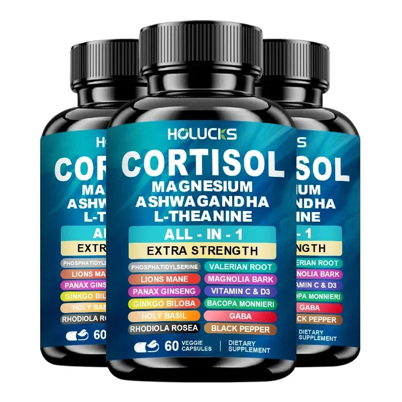 Fortschrittliches Cortisol-Ergänzungsmittel mit Vitamin D3 zur Stressbewältigung, zur Linderung von Stimmungsangst und zur Verbesserung der Schlafqualität und des allgemeinen Wohlbefindens — image 8