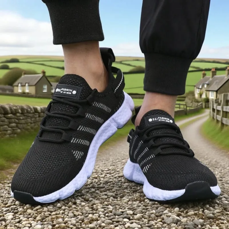 Løbesko med bløde såler til mænd Åndbar mesh Fleksibel Casual sneakers Komfortable bæredygtige såler Tennis træningssko — image 6