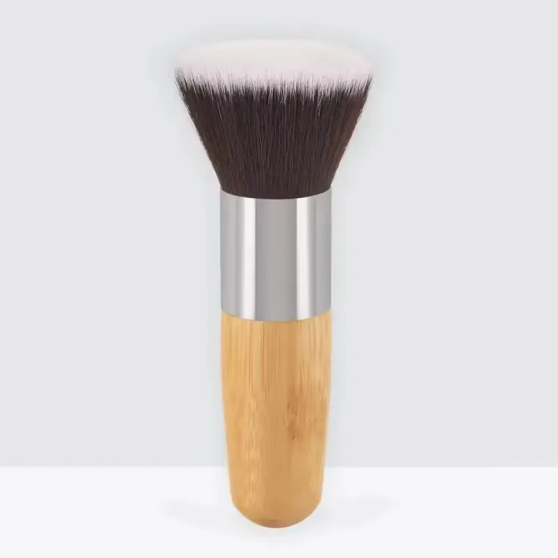 Bamboe handvat Foundation Brush Los poeder Make-up kwasten Blush Contour Vloeibare Foundation Cream Professionele gezichtsschoonheidstools