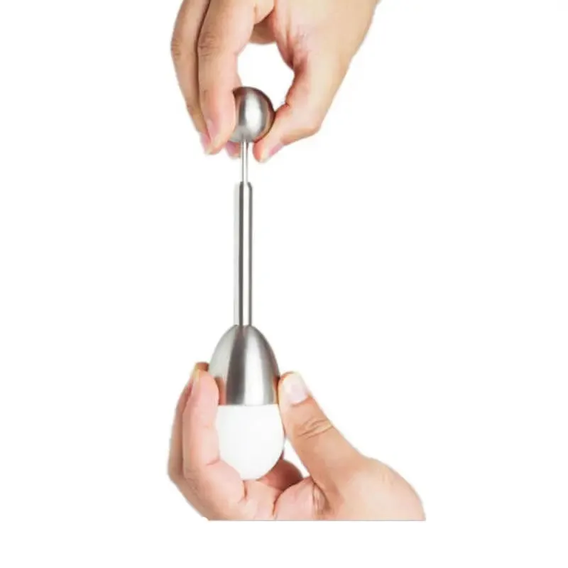 Stainless Steel Boiled Egg Topper Shell Top Knocker Opener Kitchen Tool Cutter Accessories Gadget — image 3