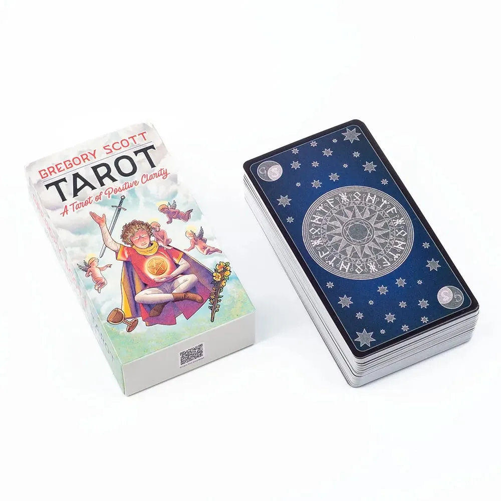 ขายร้อน Gregory Scott Tarot 78 ดาดฟ้าภาษาอังกฤษ Visions สำหรับผู้เริ่มต้นปริศนา Leisure Family Friend Party เกม 11.1*6.1 ซม. — image 3
