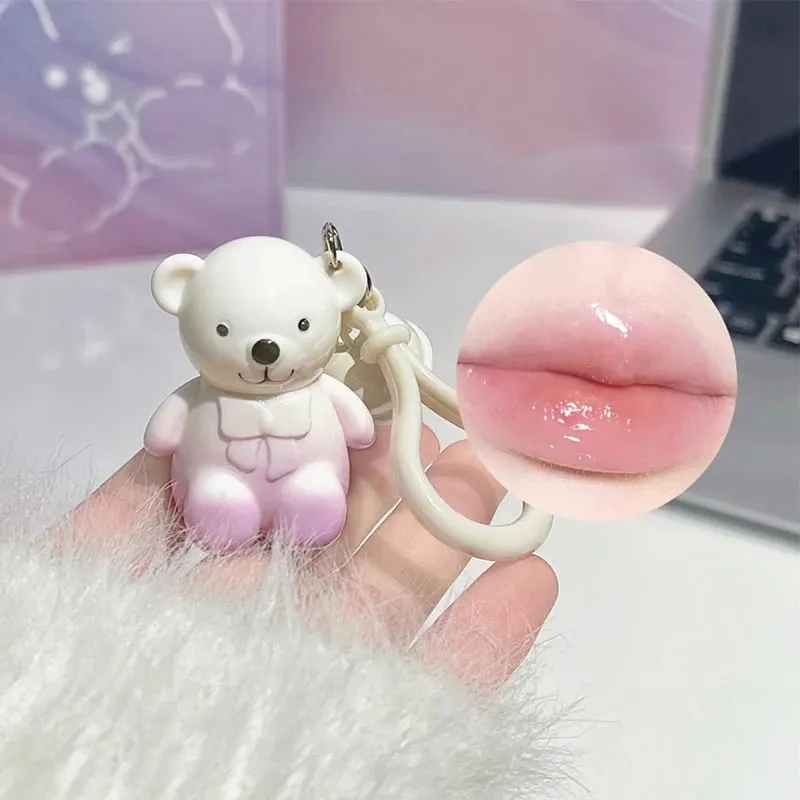 ART VALUE Cute Bear Makeup Set Include 6*Matte Liquid Lipstick 2*Bear Ornaments 1*Lip Balm 1 Mirror 1*Necklace Gift Cosmetic Kit