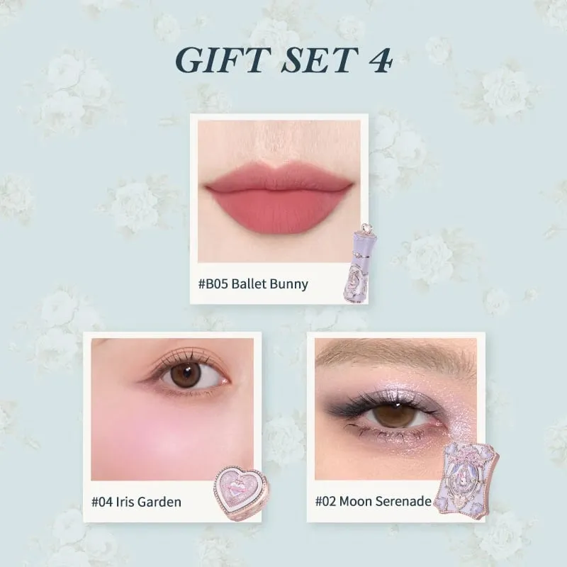 Flowers Knows Bunny Garden Collection Gavesæt Makeup Øjenskygge Palette Velvet Matte Lip Stick Lip Cream Blush De Maquillaje — image 6