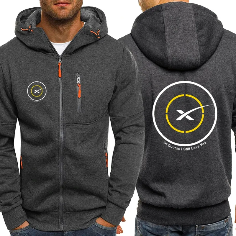 2025 Popular Man SPACEX SPACE X LOGO ELON Jacket Men Autumn Man's Loose Tops Coat Print New Type Sports Comfortable Hoodies — image 8