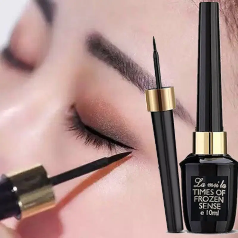 Black Liquid Eyeliner Ultra Fine Natural Smooth Eyeliner Lasting Waterproof Quick Dry Non-Smudging Eye Durable Makeup Cosmetics — image 2