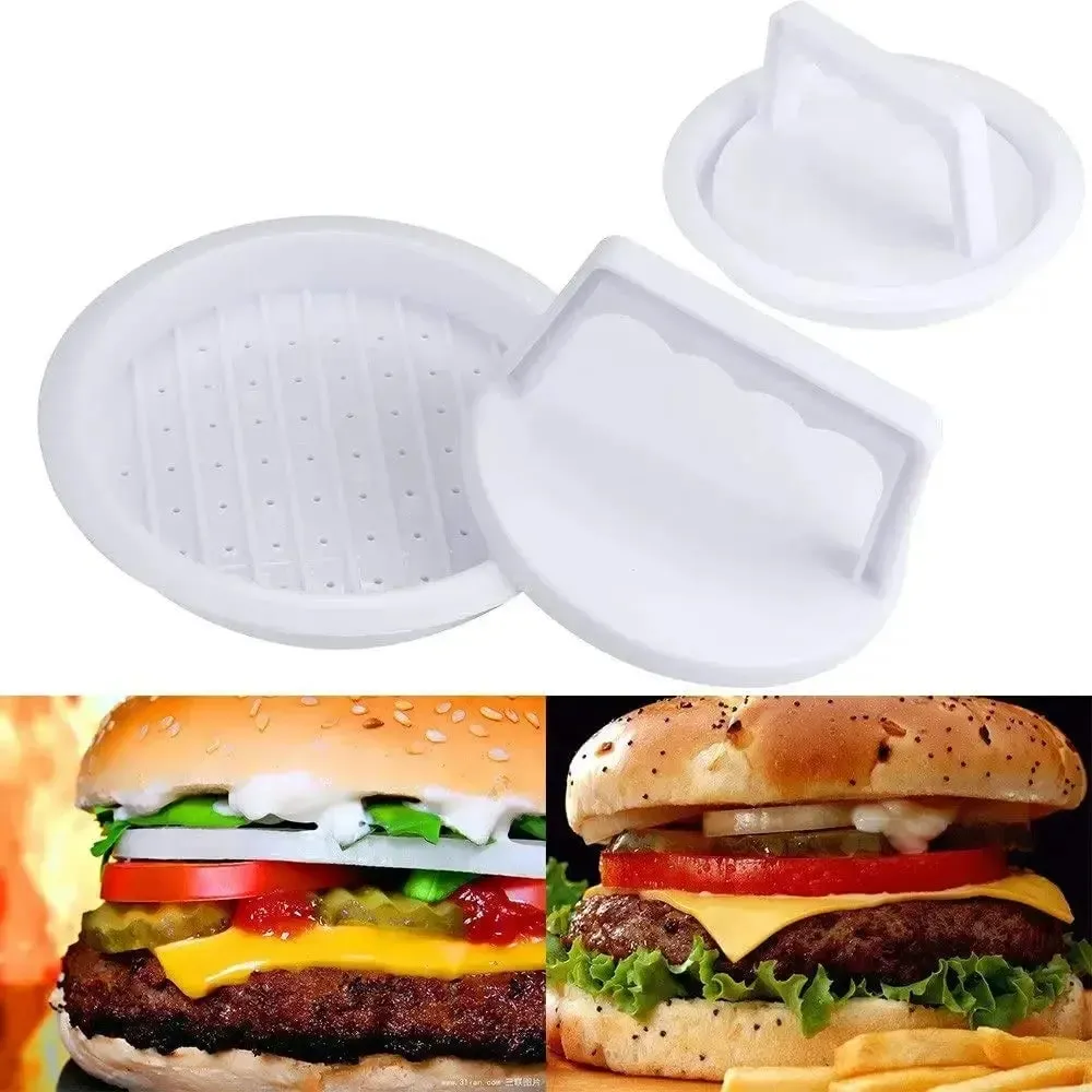 Burger Press Hamburger Press Patty Maker Acuan Cincin Acuan Burger Mudah Dilepaskan Hamburger Patty Press untuk BBQ
