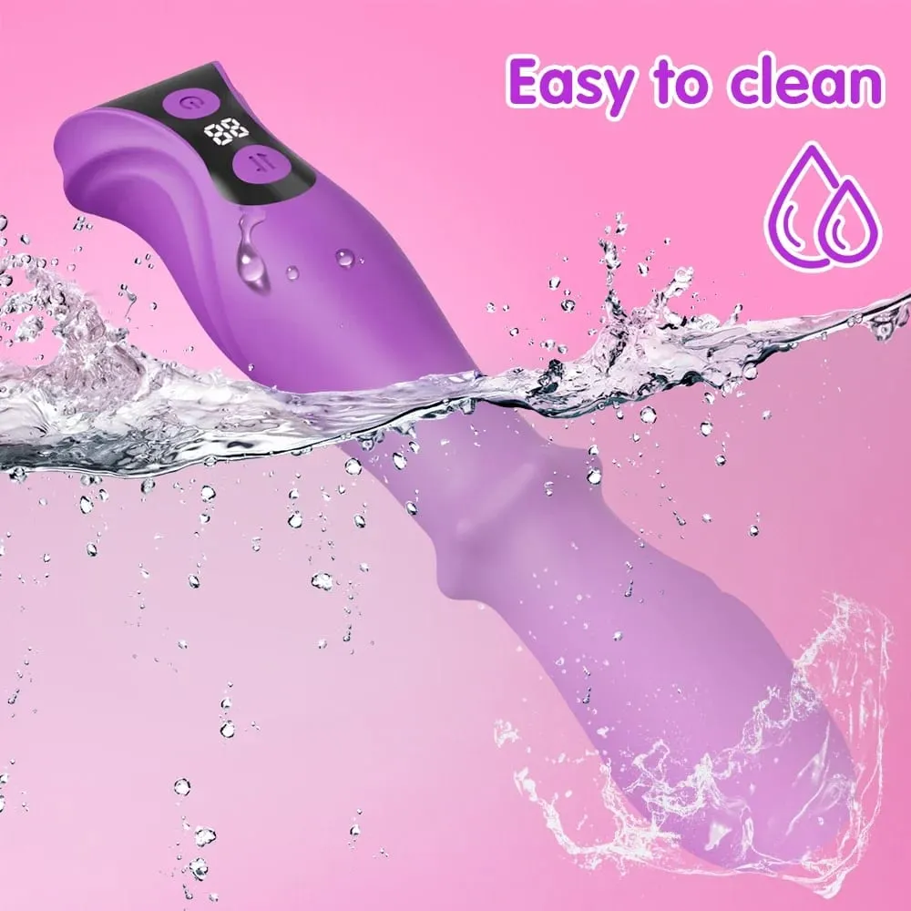 Vibratore di spinta per le donne Stimolatore del punto G Vibrazione del dildo Vibrazione scorrevole anale Negozio di sesso per adulti Giocattoli del sesso per le donne — image 6
