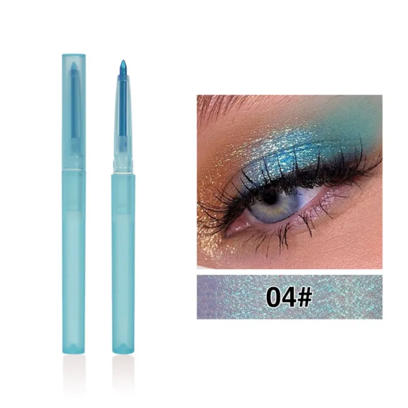 Shiny Chameleon Metallic Blue Eyeliner Gel Pen Ombretto Multicolor Eye Liner Perlescente Polarizzato Glitter Eye Pigment Cosmetico — image 20