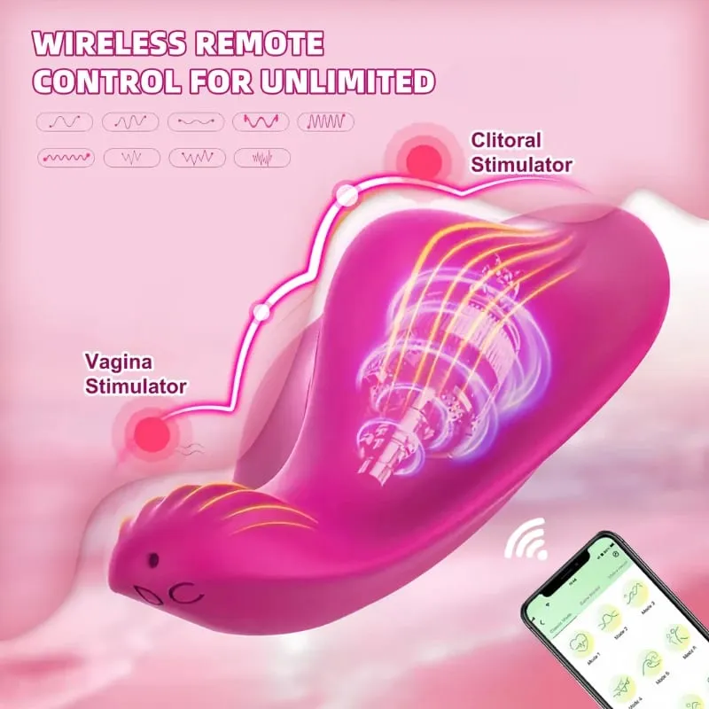 Mini Clitoris Vibrator Female Wearable Panties Vibrator Clit Stimulator APP Control Aldult Sex Toy for Women Couples Masturbator