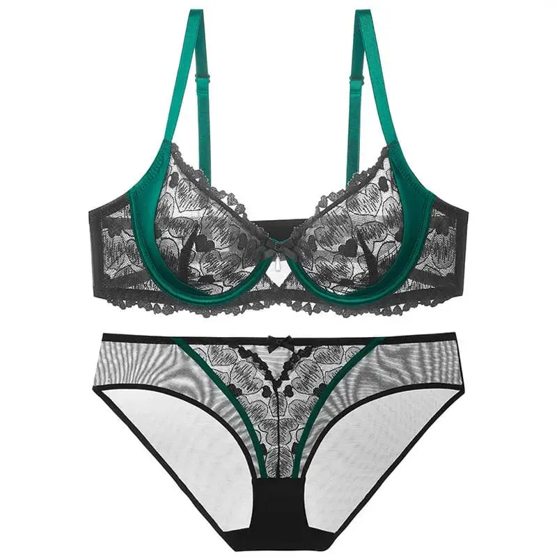 ปาร์ตี้สีแดงชุดชั้นในชุดผู้หญิง Ultra-Thin Minimizer Bra หน้าอกขนาดใหญ่ D-Cup ดูขนาดเล็ก PLUS ขนาด Curvy เซ็กซี่ลูกไม้ชุดชั้นใน XXXL — image 8