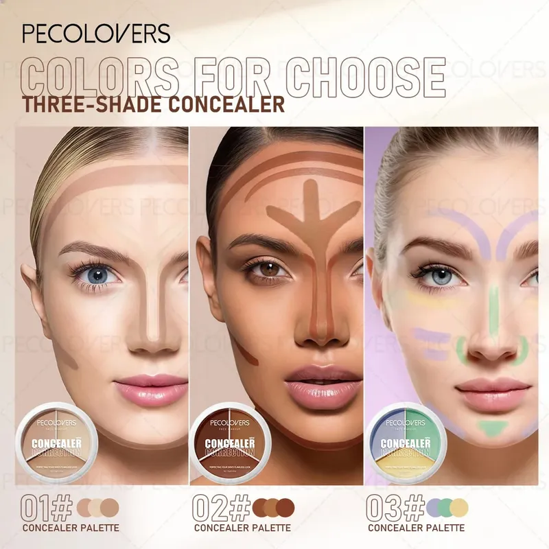 6PCS Face Set Liquid Foundation+concealer+pre Makeup Primer+Makeup Tools Perfect Foundation Πλήρες σετ καλλυντικών προσώπου — image 5