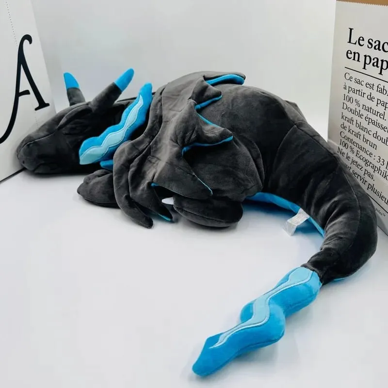 Nové velké 48cm modré plyšové panenky Charizard na spaní Super měkký Pokémon Anime Plyšový polštář na podlahu/pohovku — image 6
