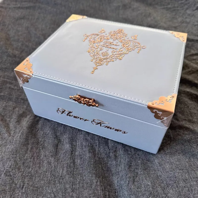Flower Knows Kosmetik-Aufbewahrungsbox, limitierte Auflage, Erdbeer-Rokoko-Veilchen-Schmuck, leere Box