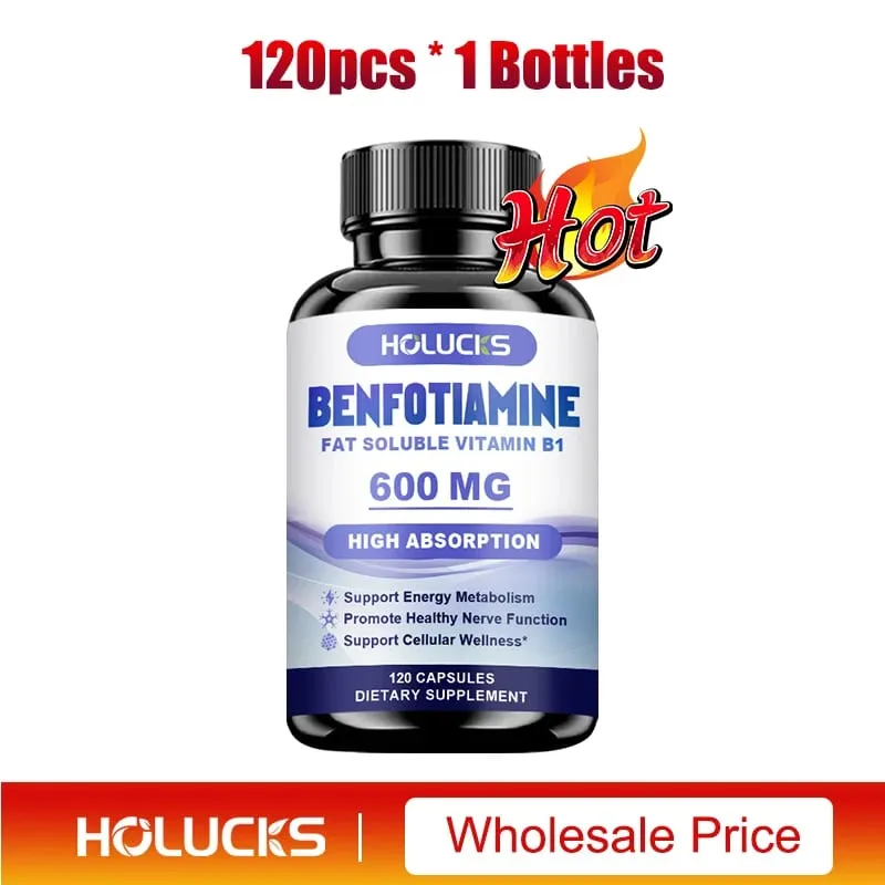 Les capsules de benfotiamine aident à maintenir un métabolisme sain du glucose, soutiennent la santé nerveuse, la protection cellulaire, la défense antioxydante — image 5