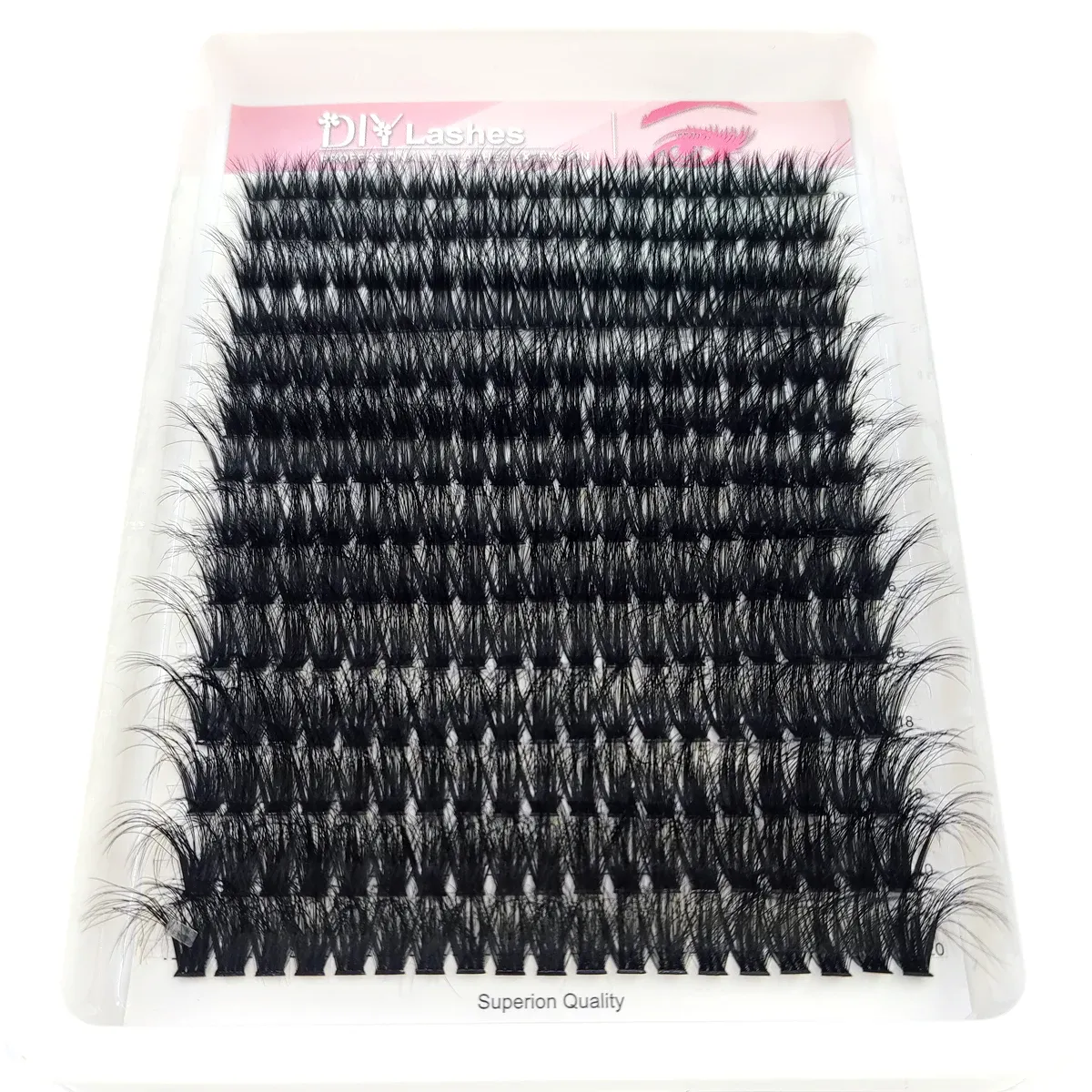 14 Reihen Fluffy Lash Bundle Thick Curl Lash Bundle Extended 80D-100D Cat Eye Lash Extension Wimpern — image 4