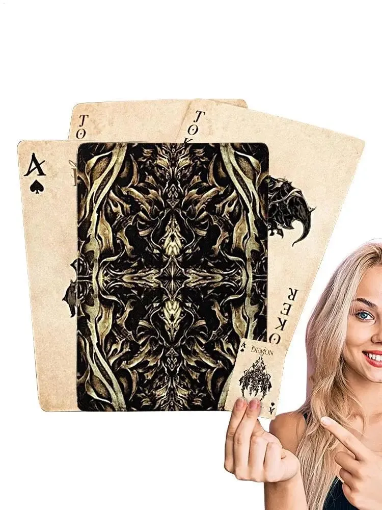 Kad Bermain Poker Mata Syaitan Bermain Permainan Meja Poker Permainan Pesta Kad Poker Untuk Malam Keluarga Melancong Perkhemahan Rakan
