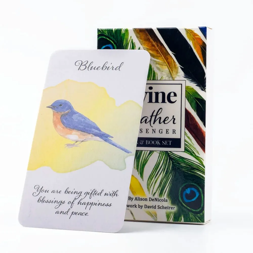 Tarot messager à plumes divines, cartes Oracle 44 oiseaux, symbolisme et énergies, 10.3x6CM, Divination, lecture du destin et jeu de société — image 1