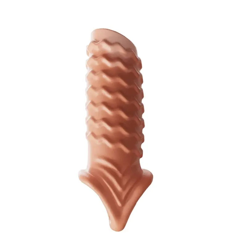 Anneaux de pénis pour hommes retardent l'éjaculation préservatif Extension de manchon de pénis étendre gode adulte Plug Anal jouets sexuels pas de vibrateur pour les femmes — image 6