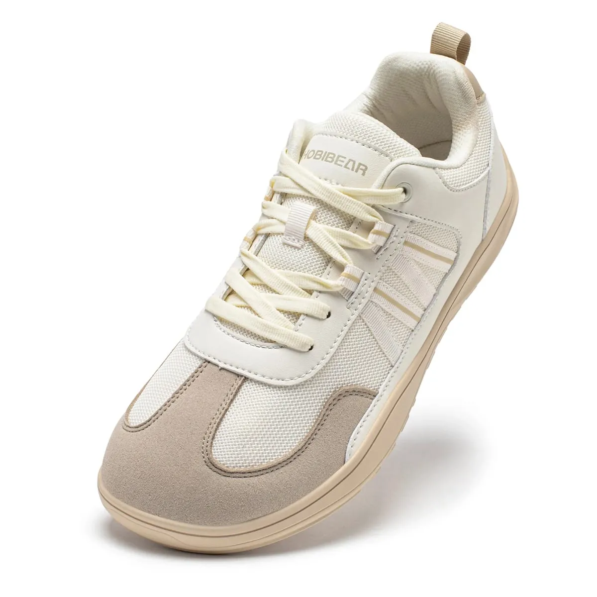 Unisex-Schuhe mit breiter Spitze, Barfuß, Zero Drop, minimalistische Sneakers, Mesh-Kunstleder, Patchwork-Schnürschuhe — image 1
