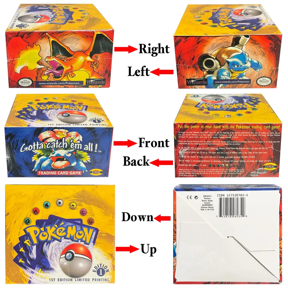 Pacote inteiro pkm 1ª edição booster ptcg cartões proxy para conjunto base pacote charizard blastoise venusaur tcg cartões 11 unidades/pacote brinquedo — image 2