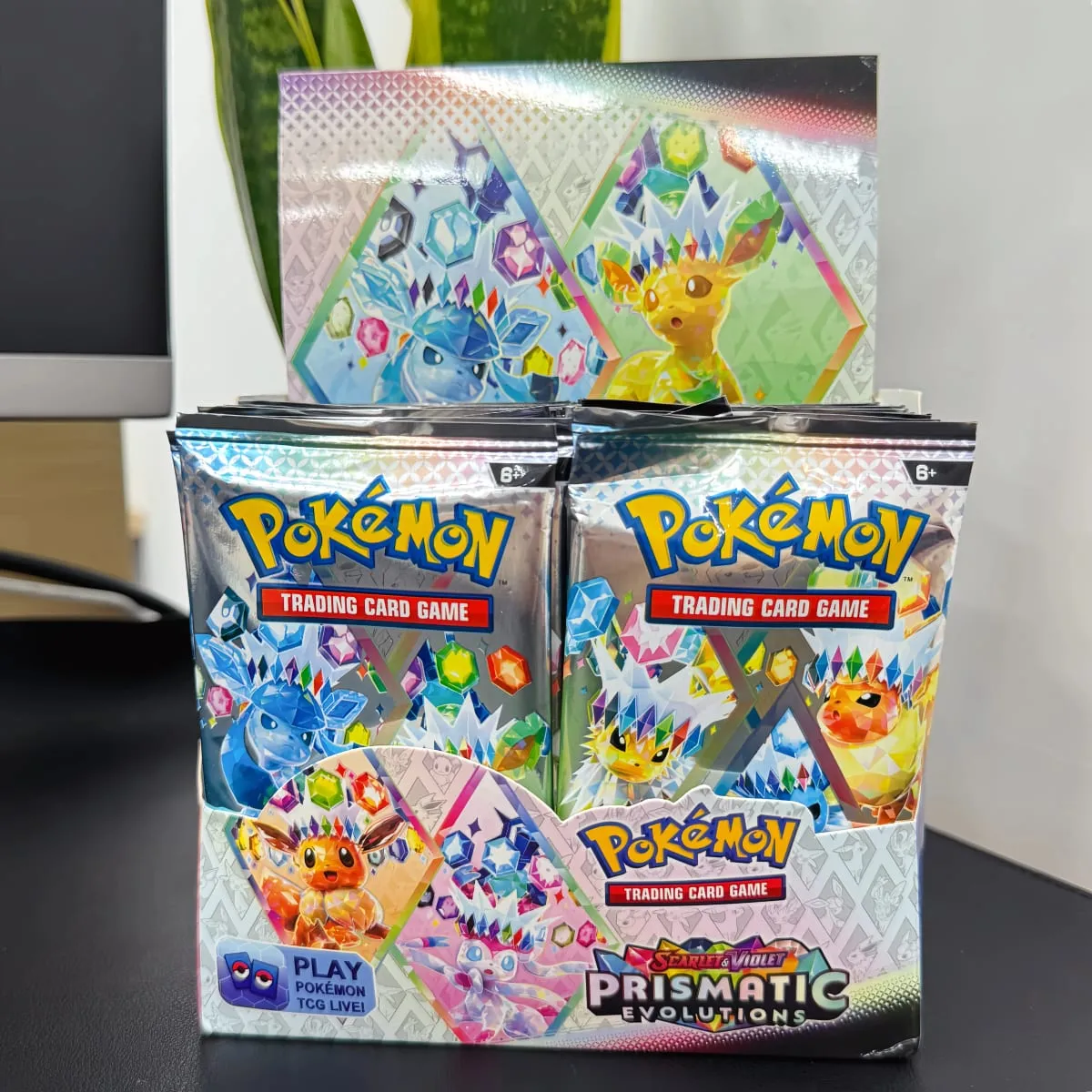 360 Keping/Kotak 10Kad/PACK Kad Pokémon Bahasa Inggeris Prismatic Evolutions Hadiah Kad Transaksi Pertempuran Penggalak Bahasa Inggeris