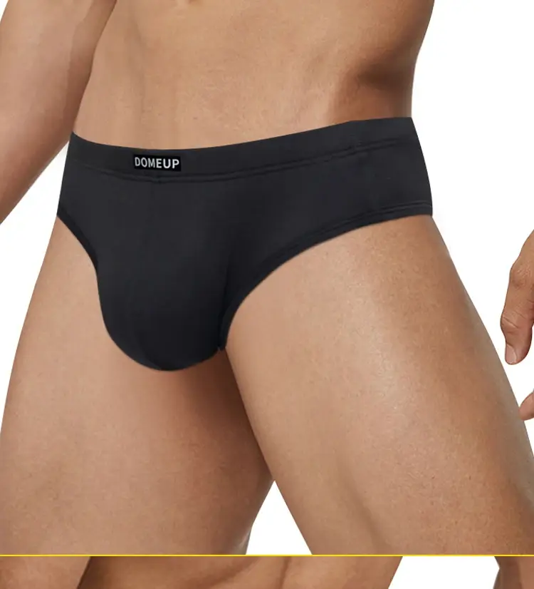 Men's Soft Solid Bikini Briefs, Elastic Wide Waistband 3D Support Pouch, Skin-Friendly Breathable Daily Casual Underwear — image 19
