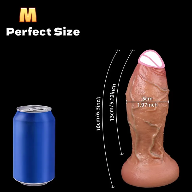 XXL ขนาดใหญ่ที่ใหญ่กว่าสมจริง Dildos ซิลิโคนหนา Anal Dildo Expander หนาอวัยวะเพศชายของเล่นสำหรับผู้ใหญ่ Masturbation Butt Plug 18 + — image 13