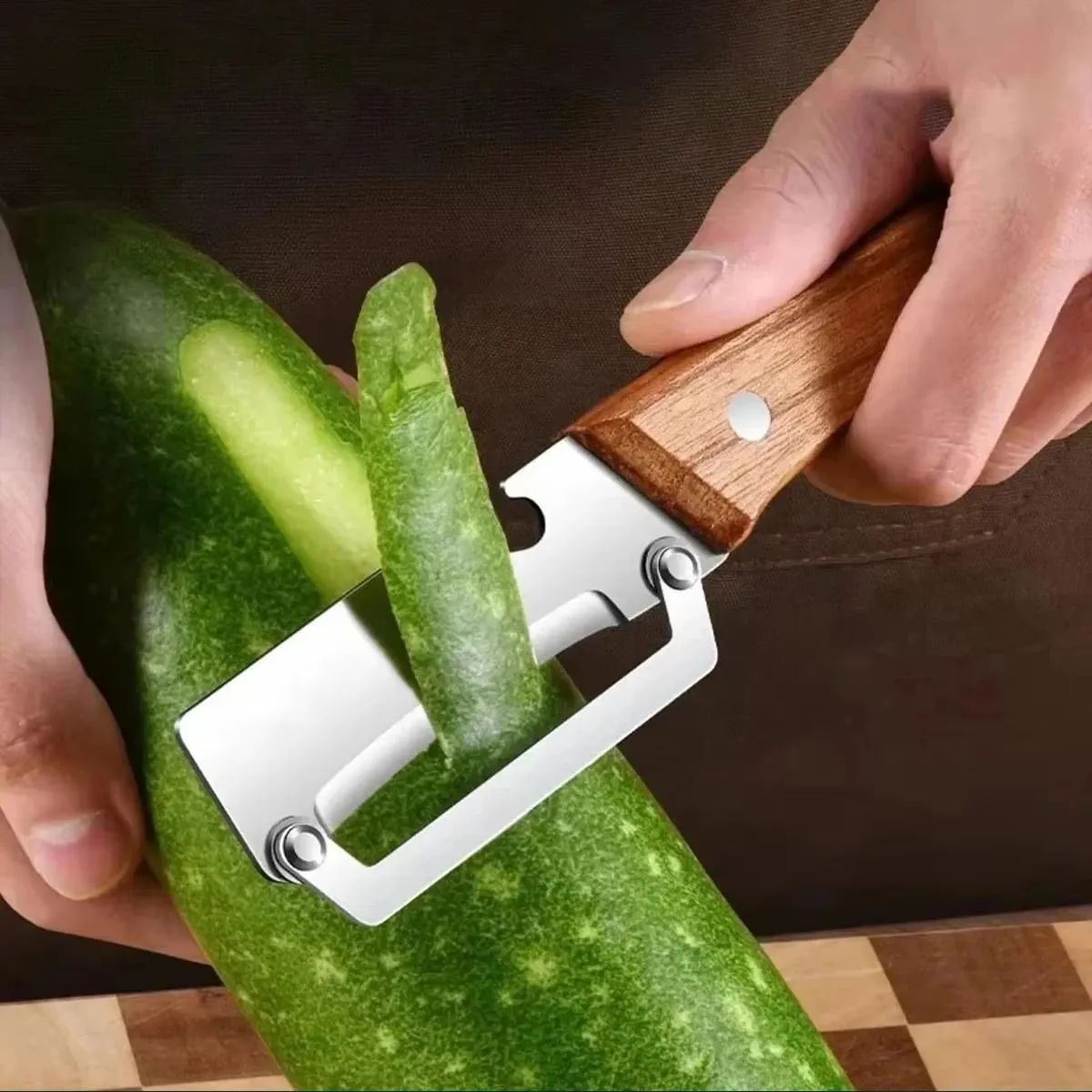 2PC Set Stainless Steel Multifunctional Kitchen Slicer Sharp Cutting Tool Para sa Tahanan Green Onion Cabbage Shredder Vegetable Peeler