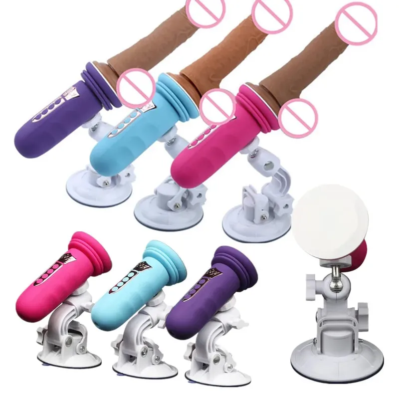 Macchina del sesso a ventosa Vibratore telescopico con vibratore Massaggiatore automatico della vagina Spinta Ventosa del pene Giocattoli del sesso per le donne Gioco per adulti — image 1