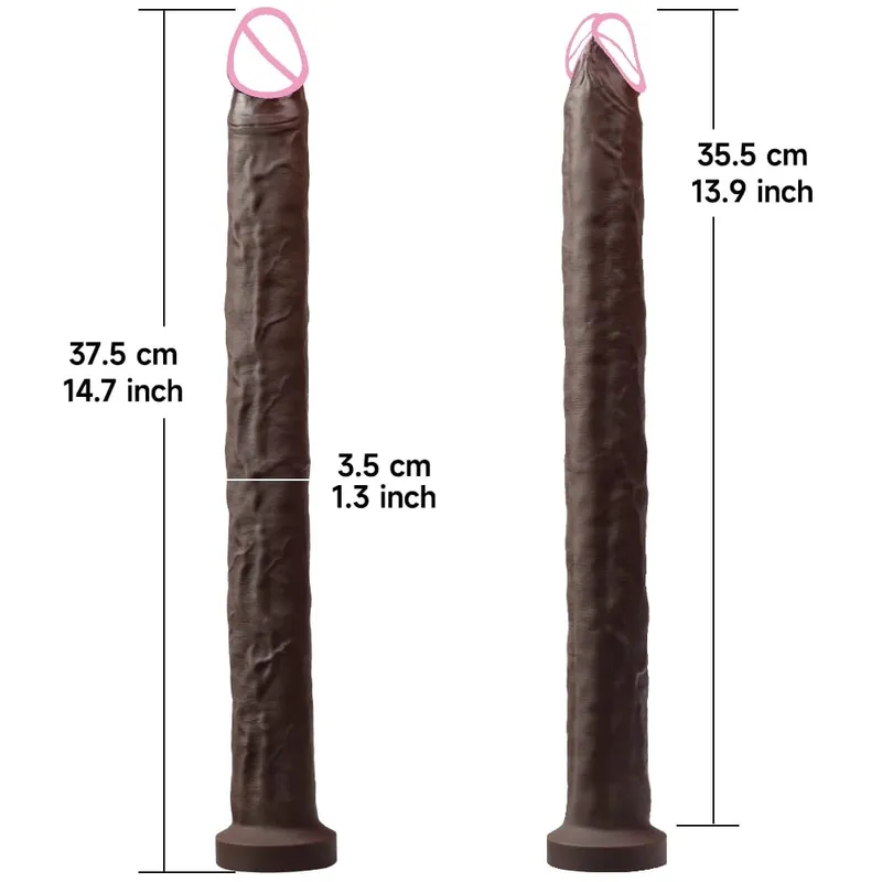 40cm longo vibrador realista forma de cobra única camada silicone pênis grande macio brinquedo sexo anal ventosa pau para mulher g-ponto orgas — image 12