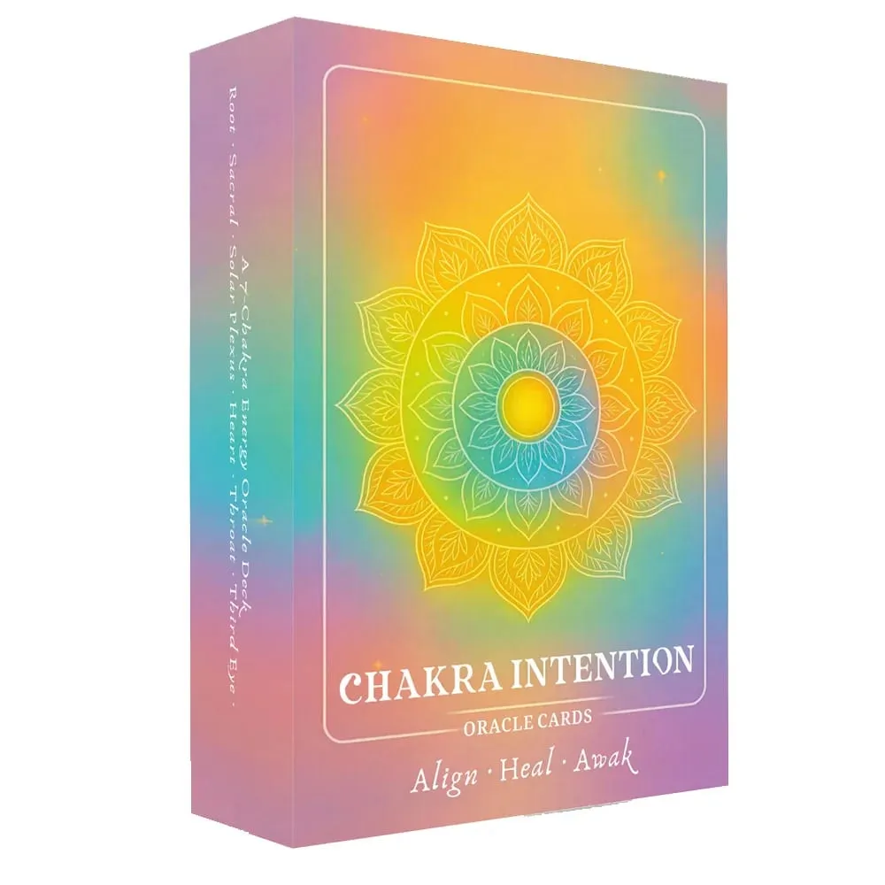 50 Card Deck περιλαμβάνει 1 Instructional Cards Chakra Intention Oracle Self-Connection & Energy Adjustment Practices