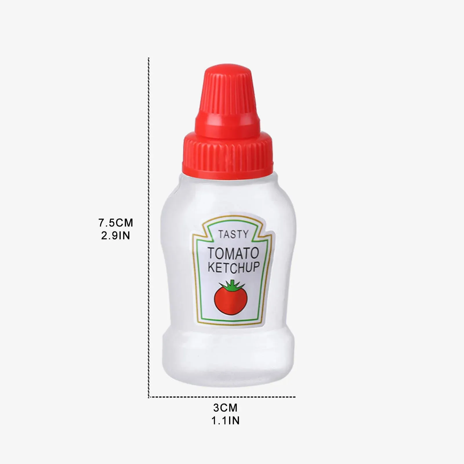 4/8pcs MINI เครื่องปรุงอาหารบีบขวด 25ml น้ำผึ้ง/ซอสมะเขือเทศ/ซอสถั่วเหลือง/สลัดเครื่องจ่ายกล่องอาหารกลางวัน Squeezable คอนเทนเนอร์ Jars — image 6