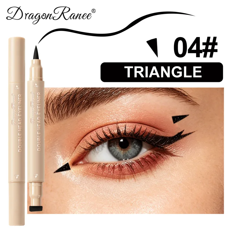 Double-ended Love Star Butterfly อายไลเนอร์กันน้ำ Smudge-Proof Quick Drying 2 in 1 ที่มีสีสัน Stamp Eye Line ปากกาแต่งหน้า — image 20