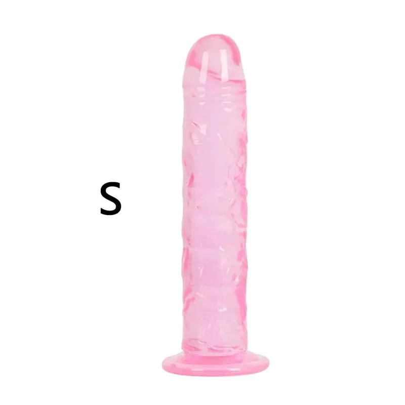 KWD Erotis Lembut Jelly Anal Butt Plug Realistis Cangkir Hisap Kuat Mainan Dewasa G-spot Orgasme Penis Besar Seks mainan untuk Wanita — image 14