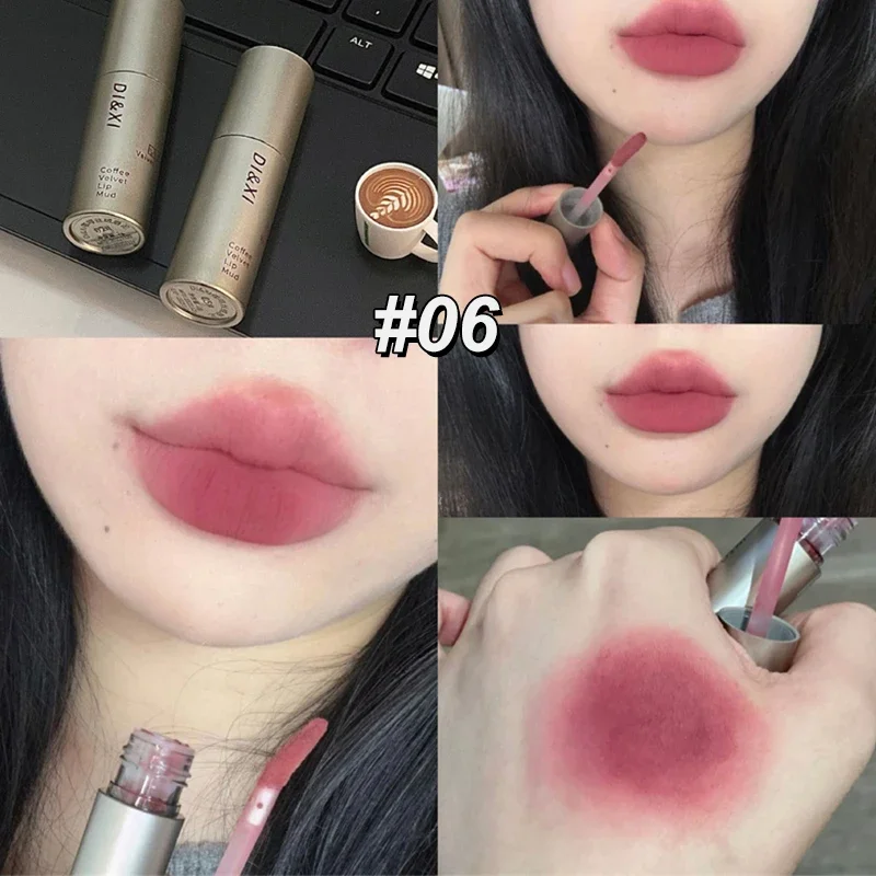 6 Color Long-Lasting Waterproof Matte Velvet Lip Gloss Mist Liquid Matte Lipstick Non-stick Cup Lip Glaze Lip Makeup Cosmetics — image 11