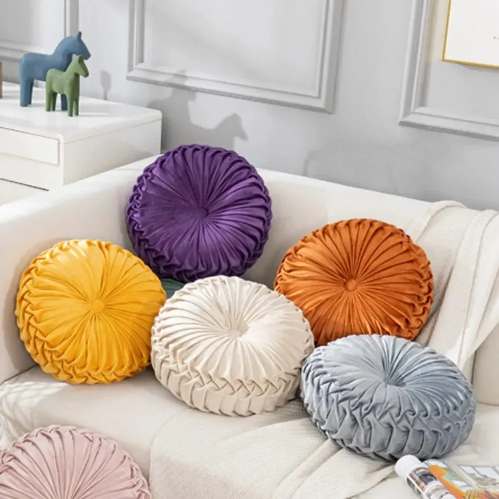 Plüsch-Kürbis-Kissen, handgefertigt, Lendenwirbelstützkissen für Sofa, Bett, Büro, nordisches Dekor — image 8