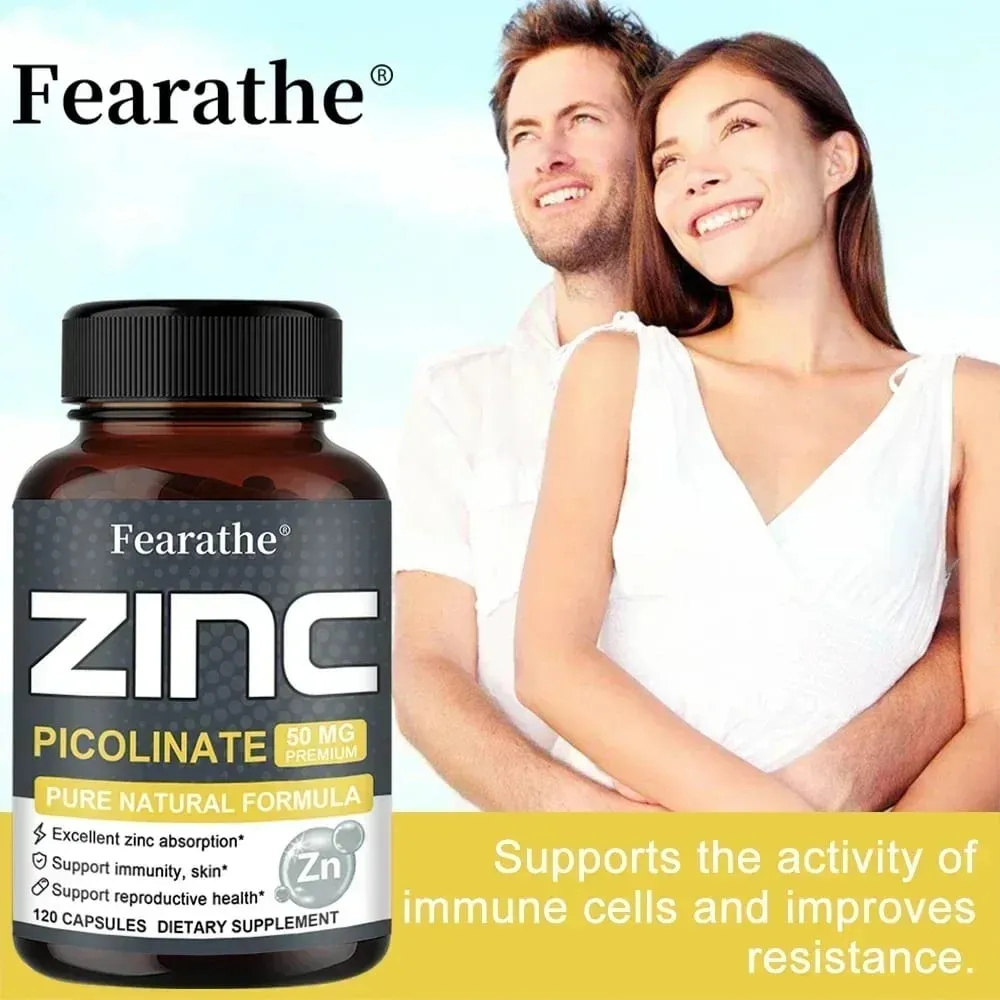 Zink 50 Mg - Högpotent tillskott av rent zink ökar immunfunktionen Främjar frisk hud och främjar benmärgens hälsa — image 4