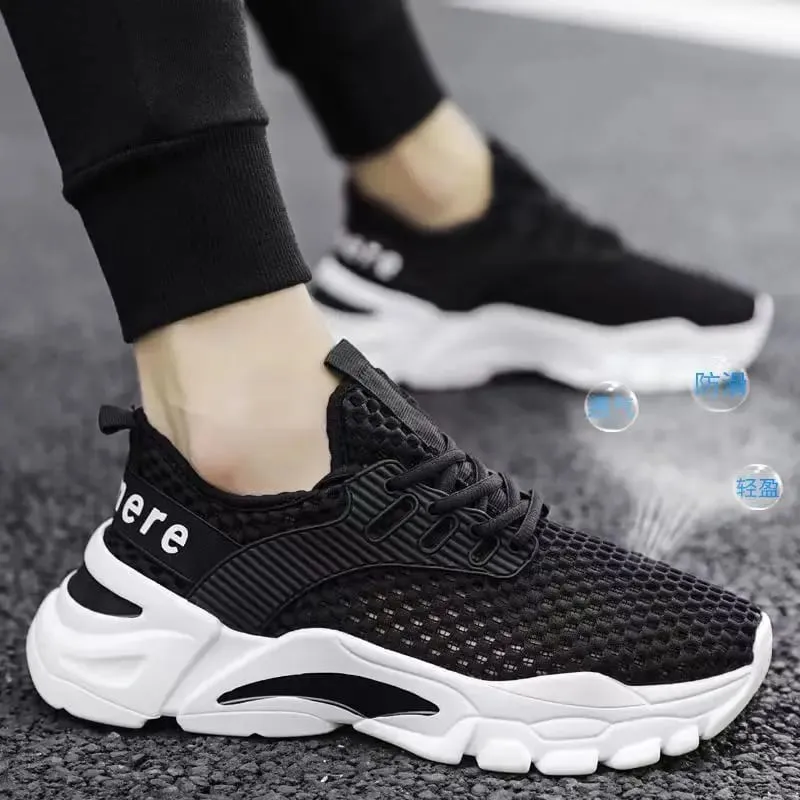 2025 Men's Summer Mesh Sneakers Lightweight and Breathable Running Shoes for Hot Weather Perfect for Sports and Casual Outfits — image 1